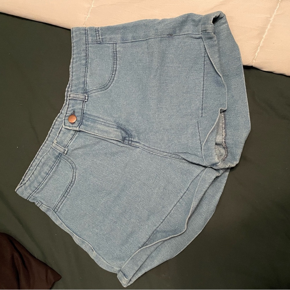 Blue Denim Jean Shorts Relaxed Fit